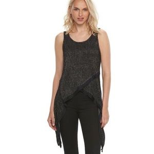 Rock & Republic Shark Bite Hem Tank Top